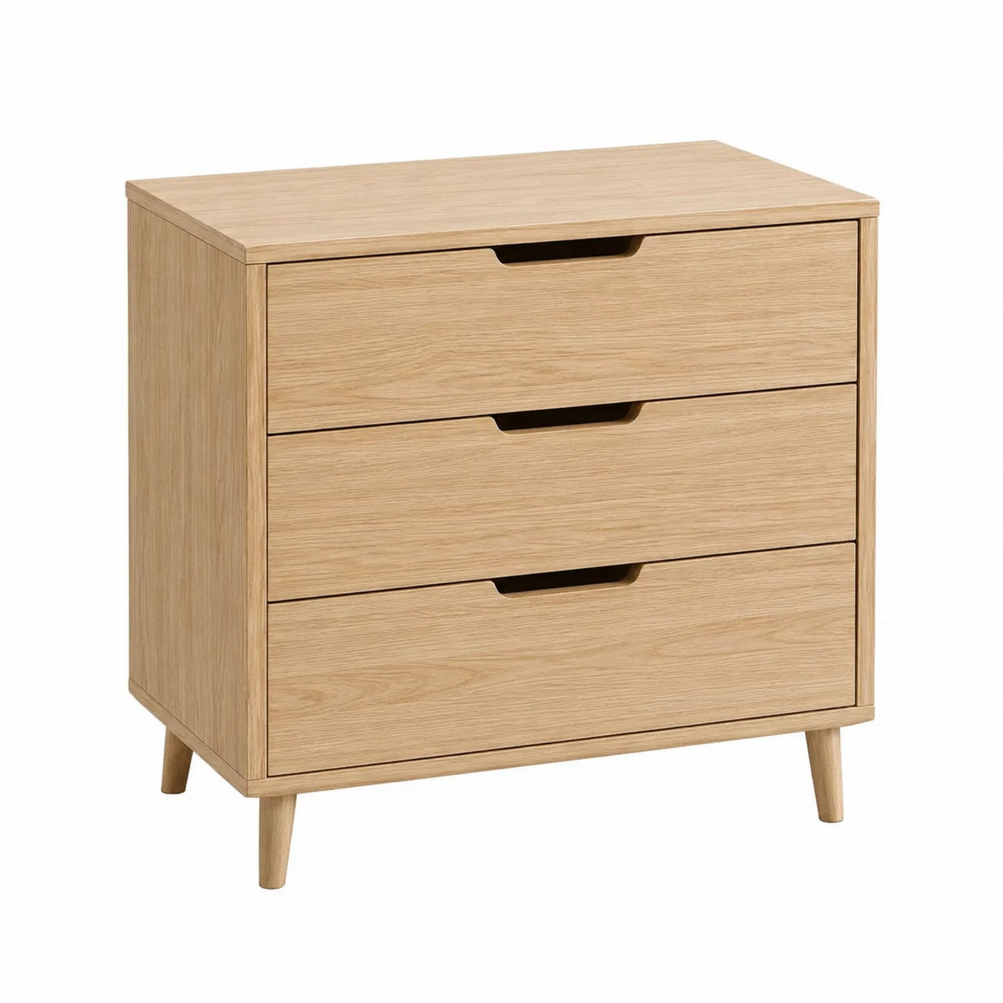 Cajonera de Madera con 3 Cajones Color Natural