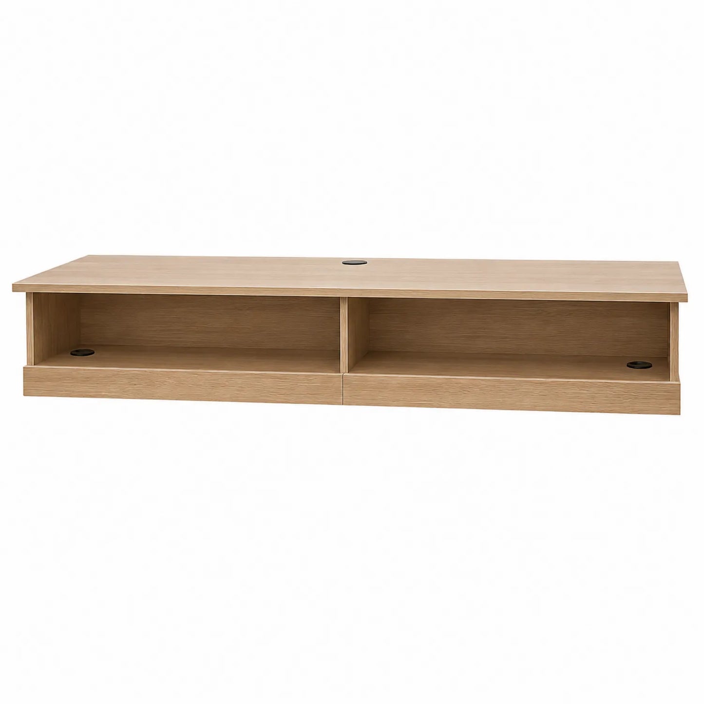 Mueble para TV de madera con estantes 150x40x30 cm
