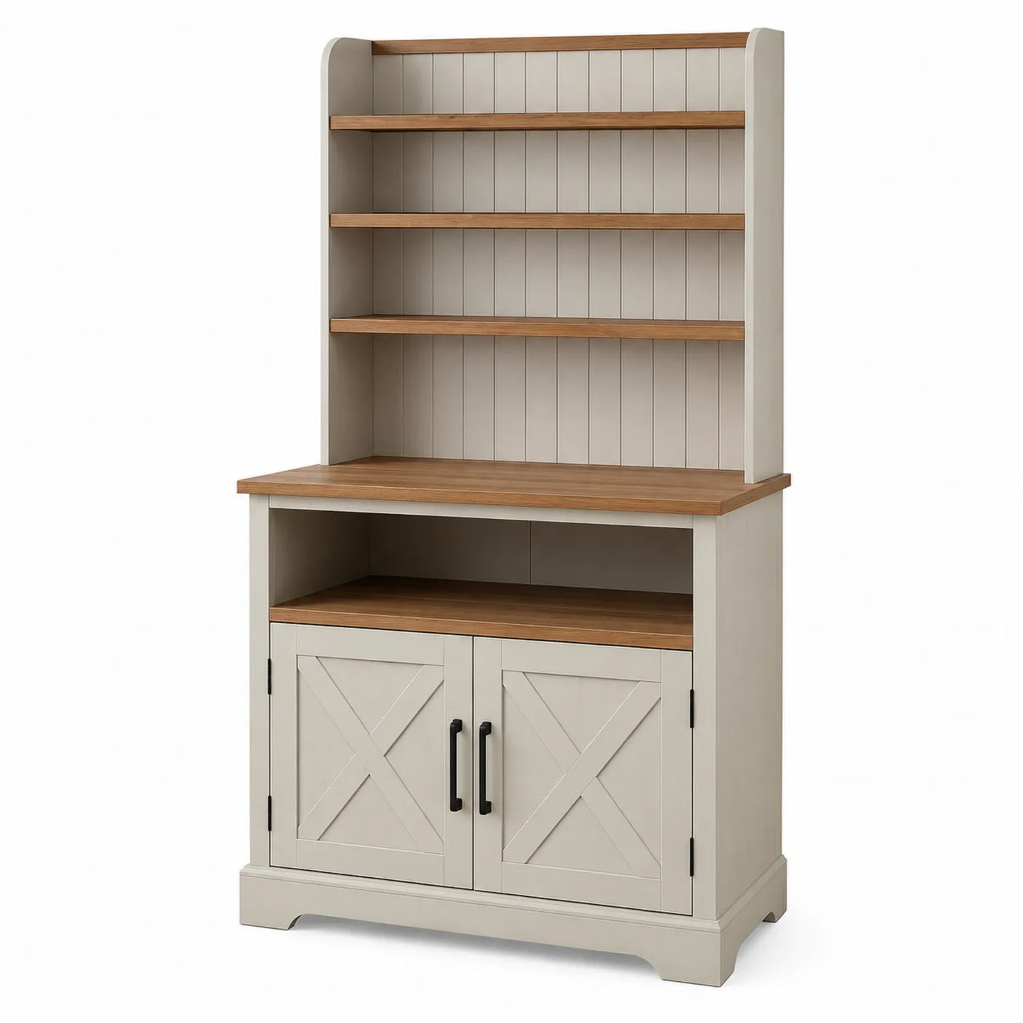 Estantería de Madera con Puertas y Estantes