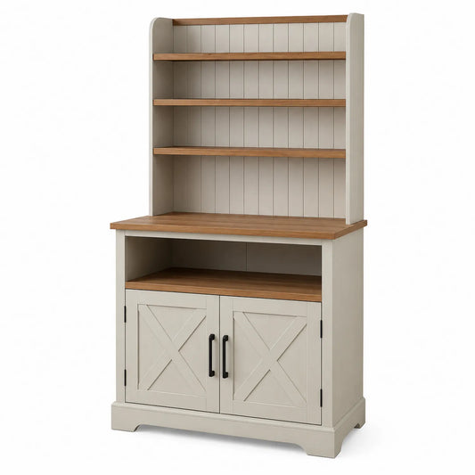 Estantería de Madera con Puertas y Estantes