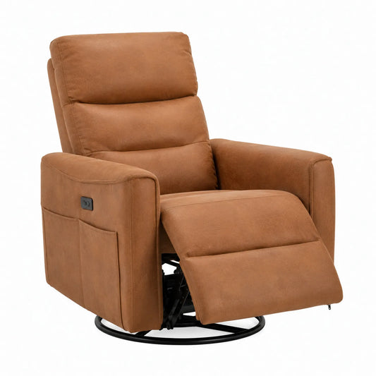Sillón Reclinable de Microfibra Color Marrón