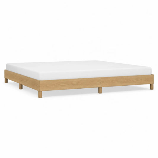 Cama doble de madera maciza de roble 200x160 cm