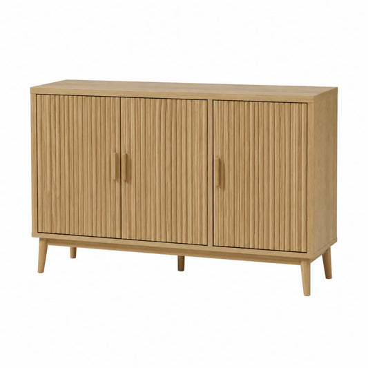 Aparador de Madera de Roble con 3 Puertas