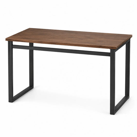 Mesa de madera con patas de metal 120x60x75 cm