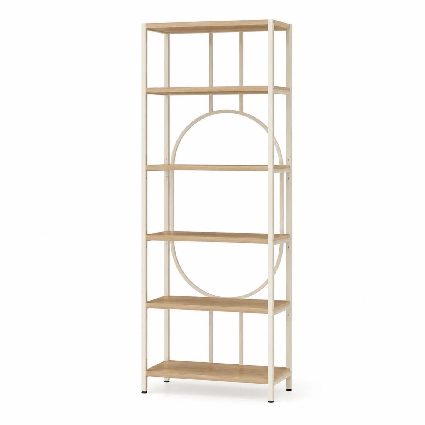 Estantería de metal y madera MDF 180x60x30 cm