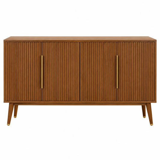 Aparador de Madera Marrón 150x40x75 cm
